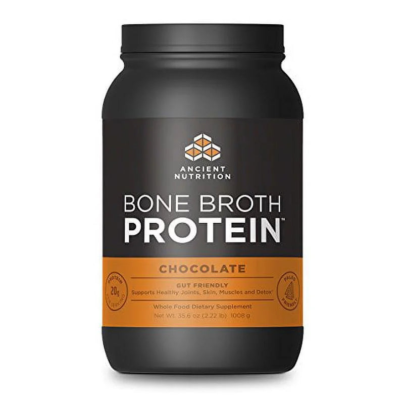 Ancient Nutrition Bone Broth Protein - Chocolate - 40 srv Powder